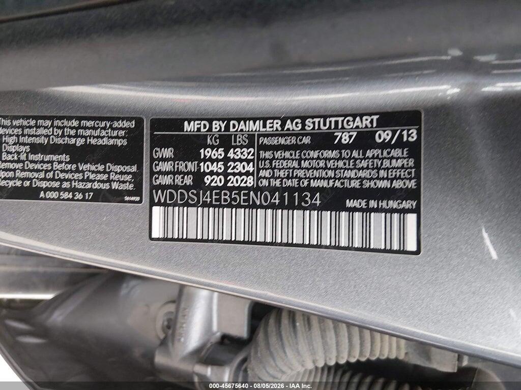 WDDSJ4EB5EN041134 2014 MERCEDES-BENZ CLA 250 photo no. 9