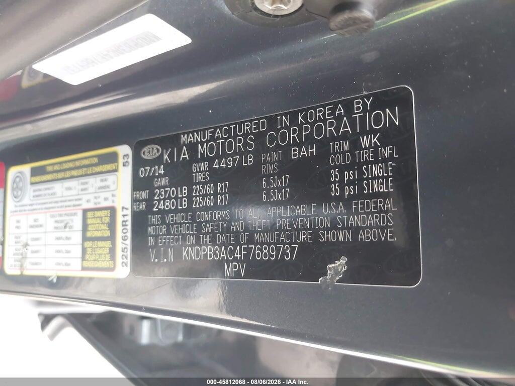 KNDPB3AC4F7689737 2015 KIA SPORTAGE photo no. 9