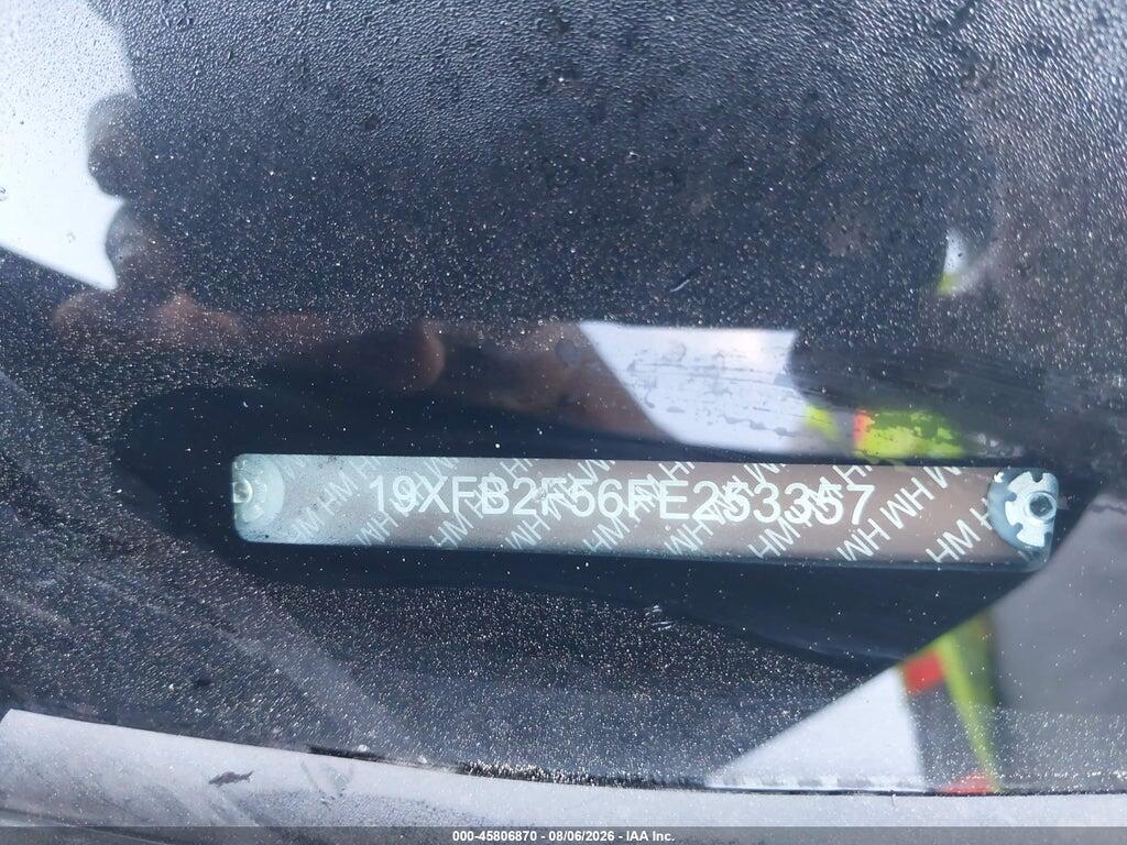 19XFB2F56FE253357 2015 HONDA CIVIC photo no. 9
