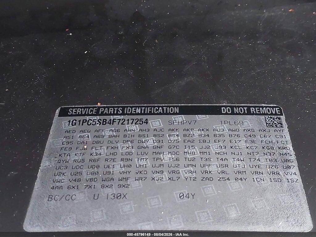 1G1PC5SB4F7217254 2015 CHEVROLET CRUZE photo no. 9