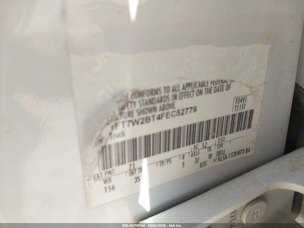 1FT7W2BT4FEC52779 2015 FORD F-250 photo no. 9