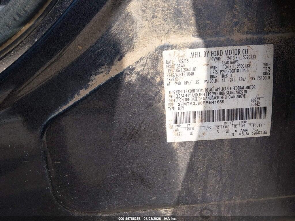 2FMTK3J90FBB41689 2015 FORD EDGE photo no. 9