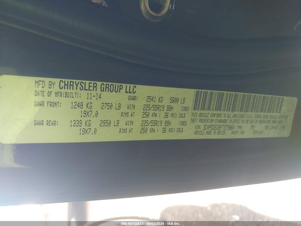 3C4PDDEG9FT579064 2015 DODGE JOURNEY photo no. 9