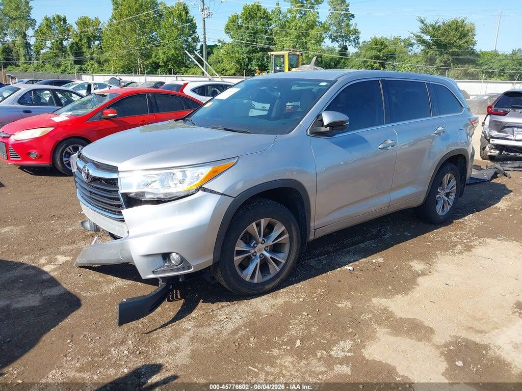 5TDBKRFH5FS179940 2015 TOYOTA HIGHLANDER photo no. 2