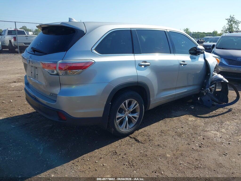 5TDBKRFH5FS179940 2015 TOYOTA HIGHLANDER photo no. 4