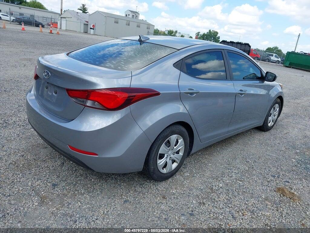 5NPDH4AE3GH705156 2016 HYUNDAI ELANTRA photo no. 4