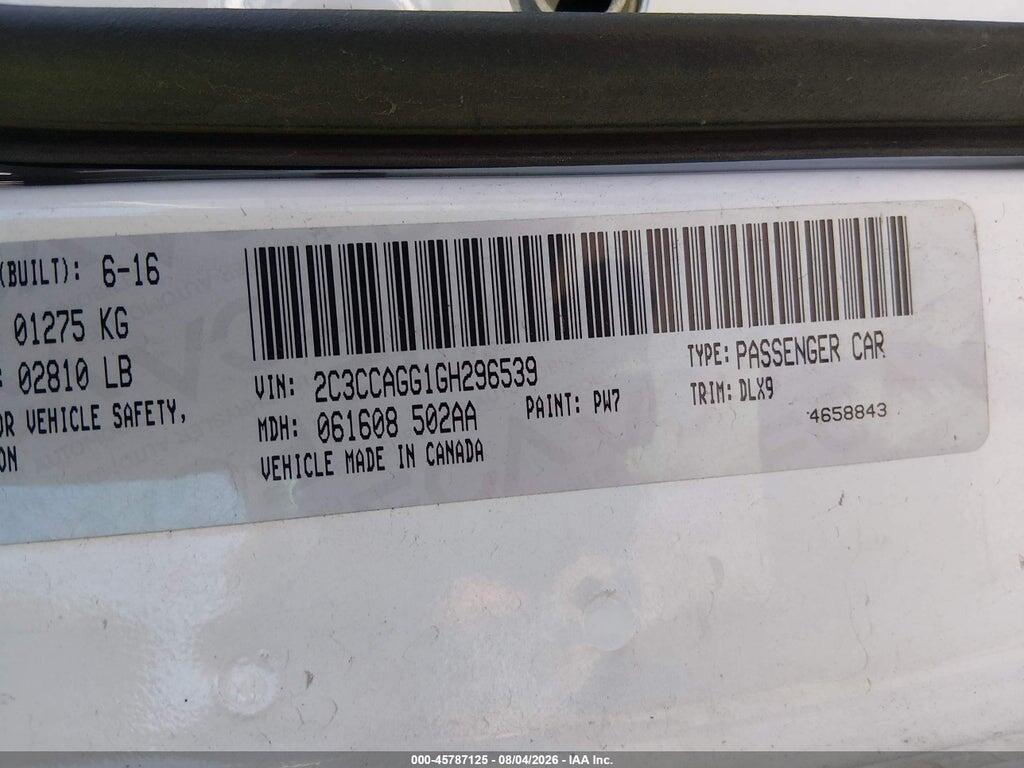 2C3CCAGG1GH296539 2016 CHRYSLER 300 photo no. 9