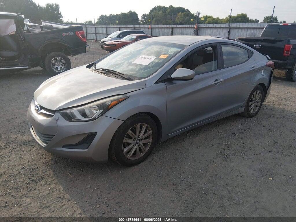 5NPDH4AE2GH731022 2016 HYUNDAI ELANTRA photo no. 2