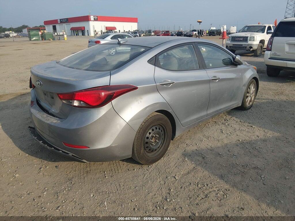 5NPDH4AE2GH731022 2016 HYUNDAI ELANTRA photo no. 4