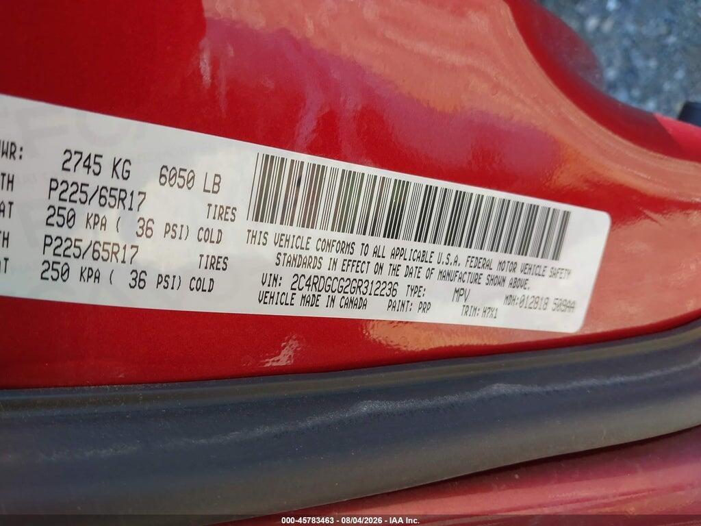 2C4RDGCG2GR312236 2016 DODGE GRAND CARAVAN photo no. 9