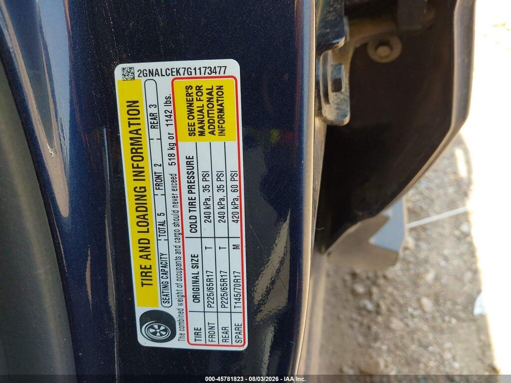 2GNALCEK7G1173477 2016 CHEVROLET EQUINOX photo no. 9