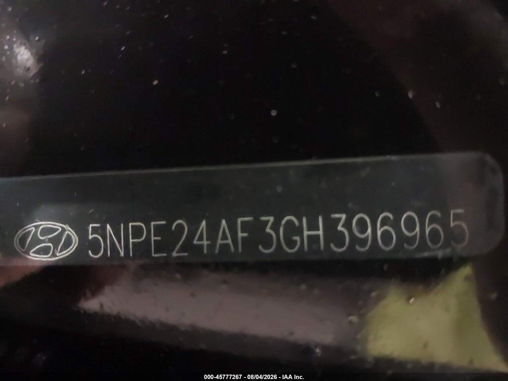 5NPE24AF3GH396965 2016 HYUNDAI SONATA photo no. 9