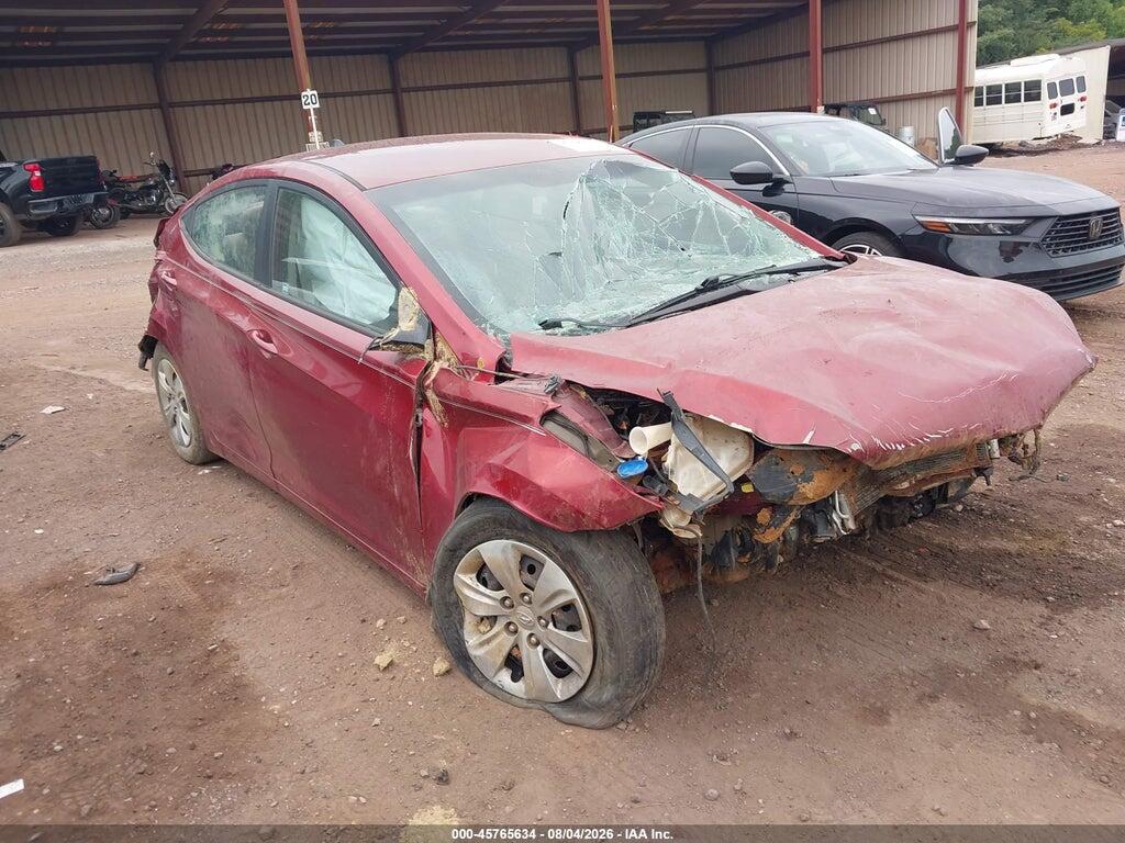 5NPDH4AE3GH781475 2016 HYUNDAI ELANTRA photo no. 1