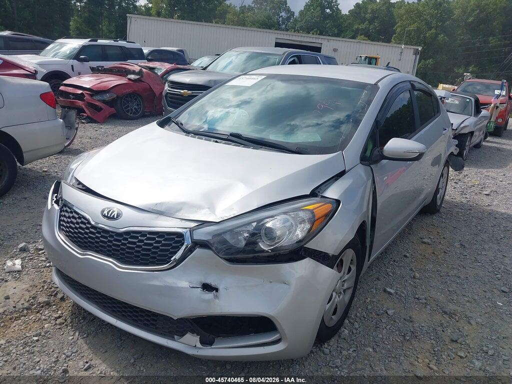 KNAFX4A67G5538799 2016 KIA FORTE photo no. 2