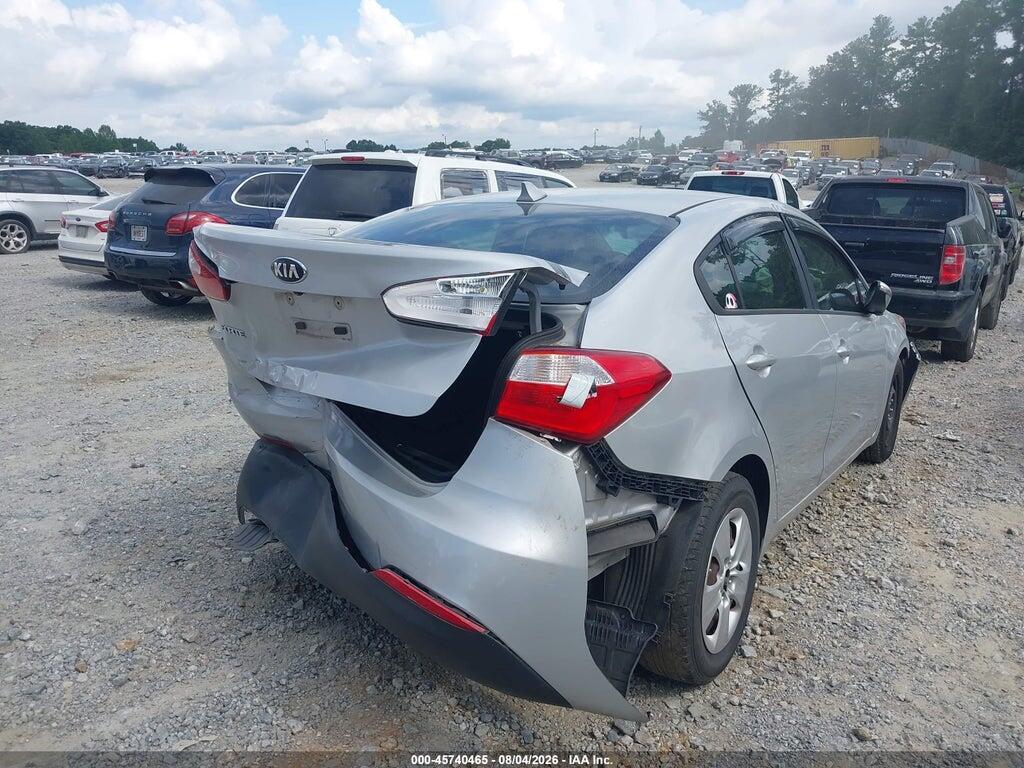 KNAFX4A67G5538799 2016 KIA FORTE photo no. 4