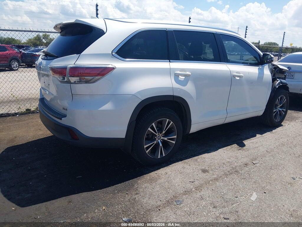 5TDKKRFH5GS135535 2016 TOYOTA HIGHLANDER photo no. 4