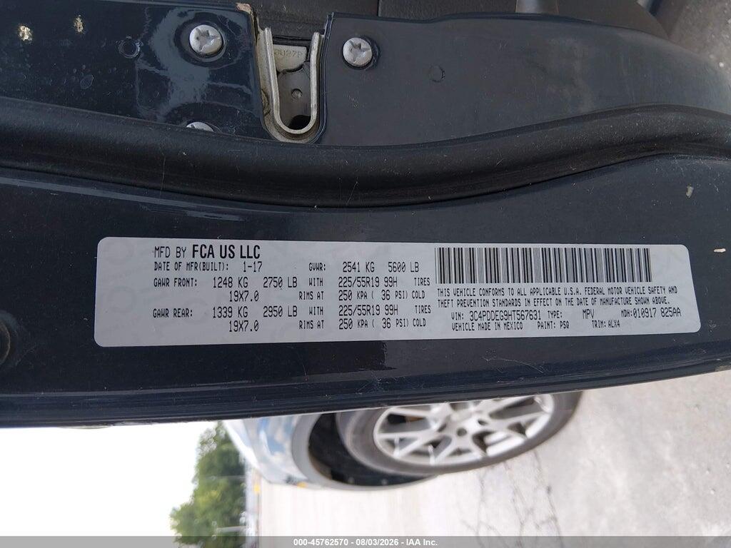 3C4PDDEG9HT567631 2017 DODGE JOURNEY photo no. 9