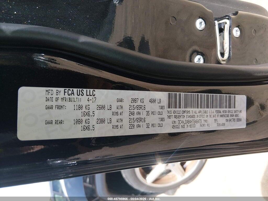 3C4NJDAB4HT646473 2017 JEEP NEW COMPASS photo no. 9