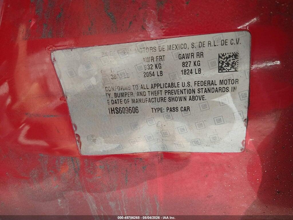 3G1BF6SM1HS609606 2017 CHEVROLET CRUZE photo no. 9