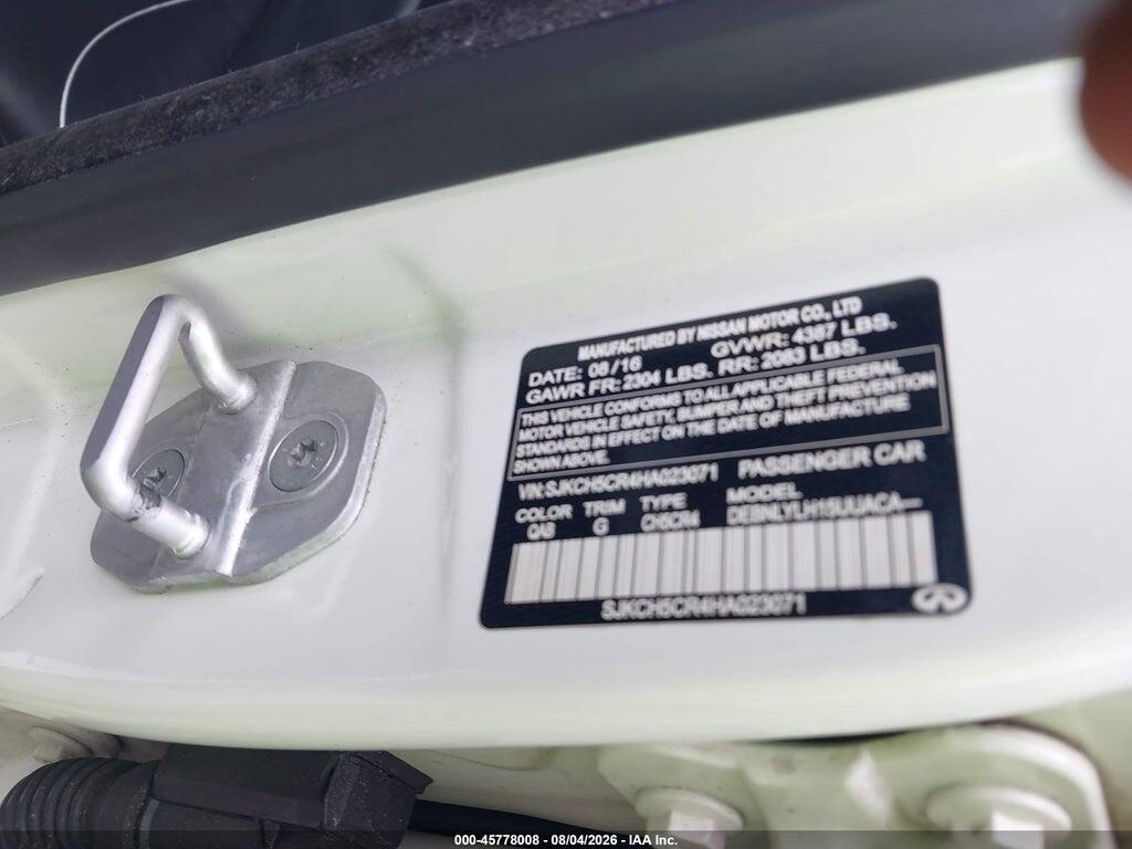 SJKCH5CR4HA023071 2017 INFINITI QX30 photo no. 9