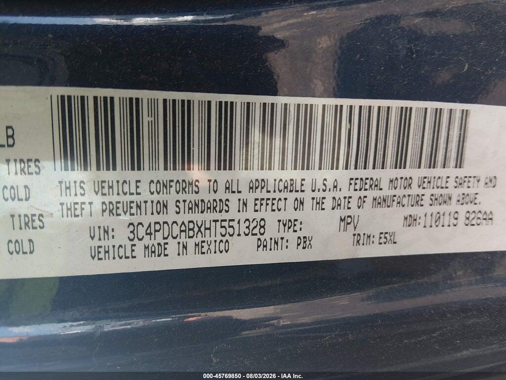 3C4PDCABXHT551328 2017 DODGE JOURNEY photo no. 9