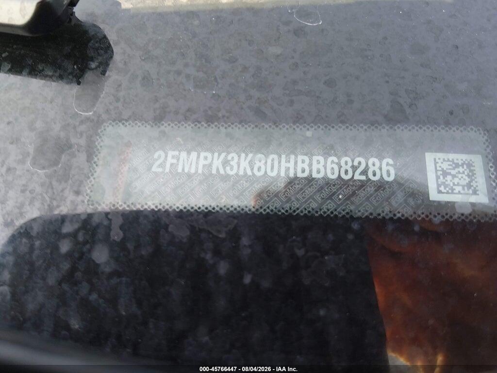 2FMPK3K80HBB68286 2017 FORD EDGE photo no. 9