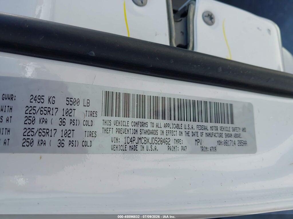 1C4PJMCBXJD528462 2018 JEEP CHEROKEE photo no. 9
