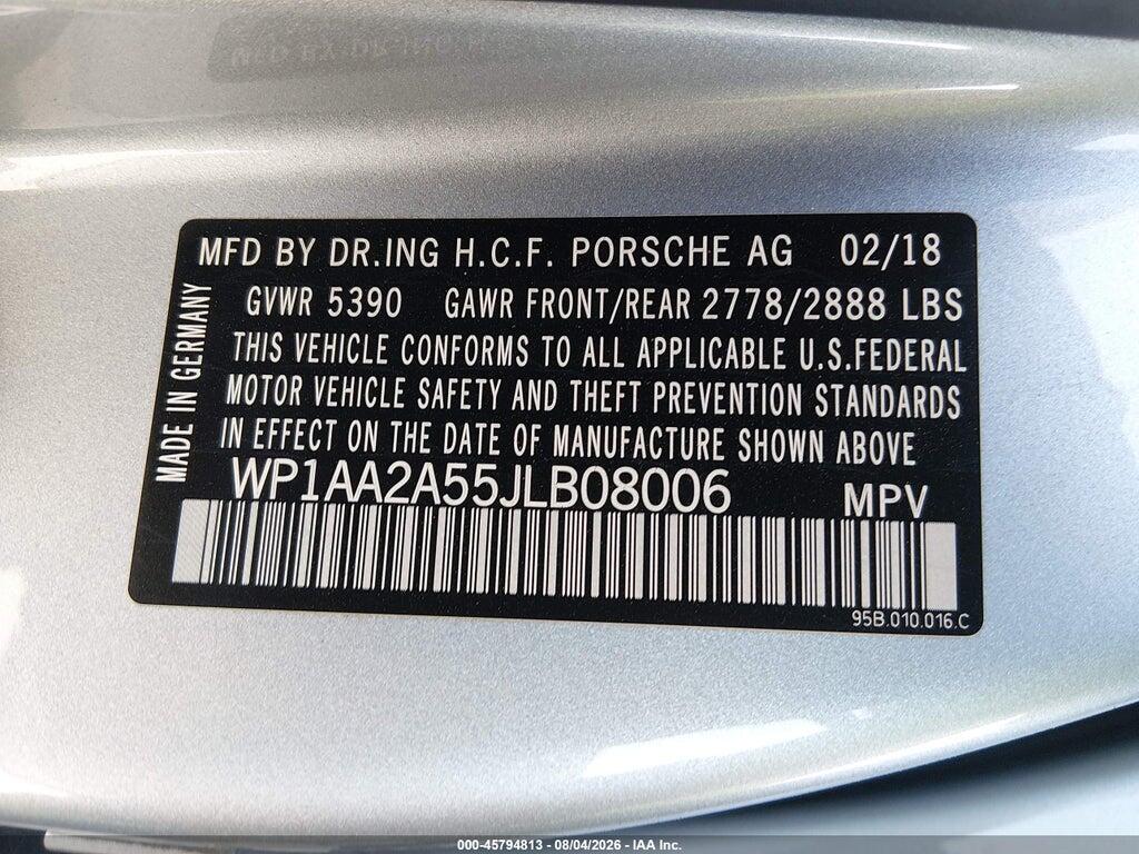 WP1AA2A55JLB08006 2018 PORSCHE MACAN photo no. 9