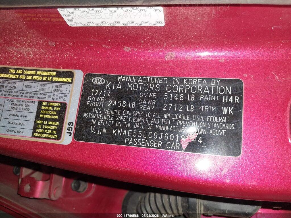 KNAE55LC9J6019944 2018 KIA STINGER photo no. 9