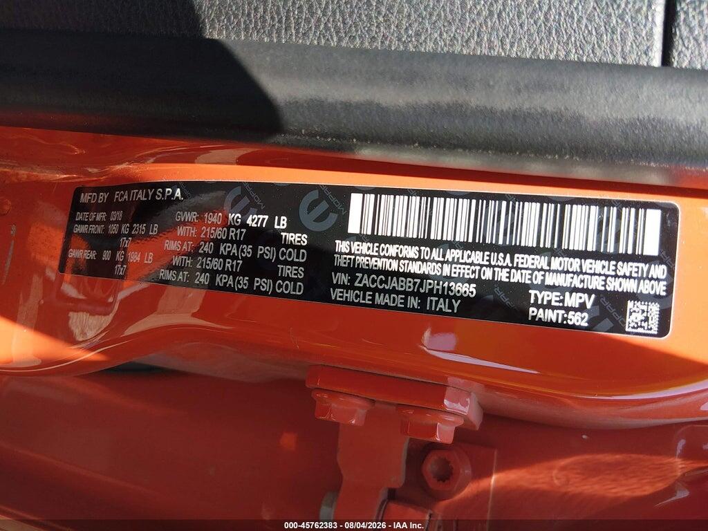 ZACCJABB7JPH13665 2018 JEEP RENEGADE photo no. 9
