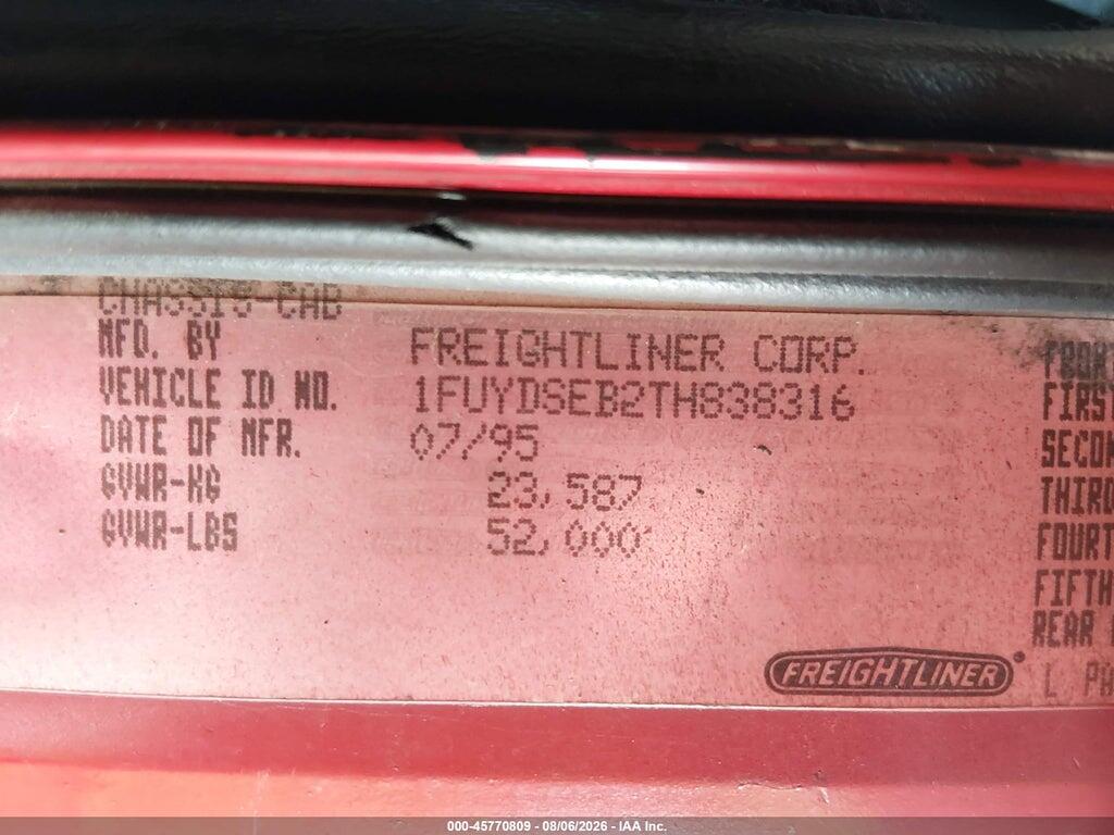 1FUYDSEB2TH838316 1996 FREIGHTLINER CONVENTIONAL photo no. 8