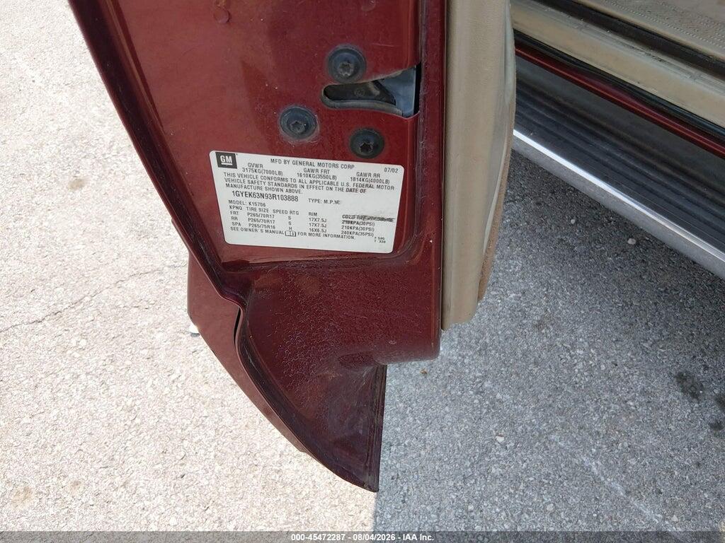 1GYEK63N93R103888 2003 CADILLAC ESCALADE photo no. 9