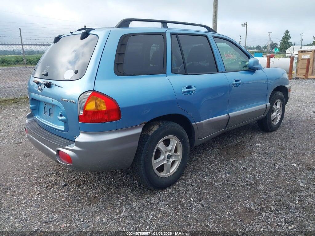 KM8SC13D03U505470 2003 HYUNDAI SANTA FE photo no. 4