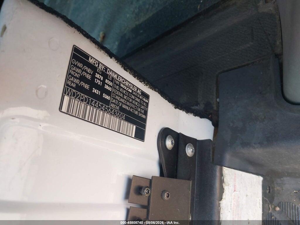 WD2PD144545643604 2004 DODGE SPRINTER VAN 2500 photo no. 8
