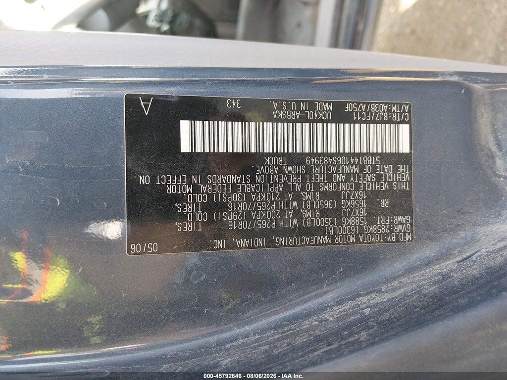 5TBBT44106S483949 2006 TOYOTA TUNDRA photo no. 9