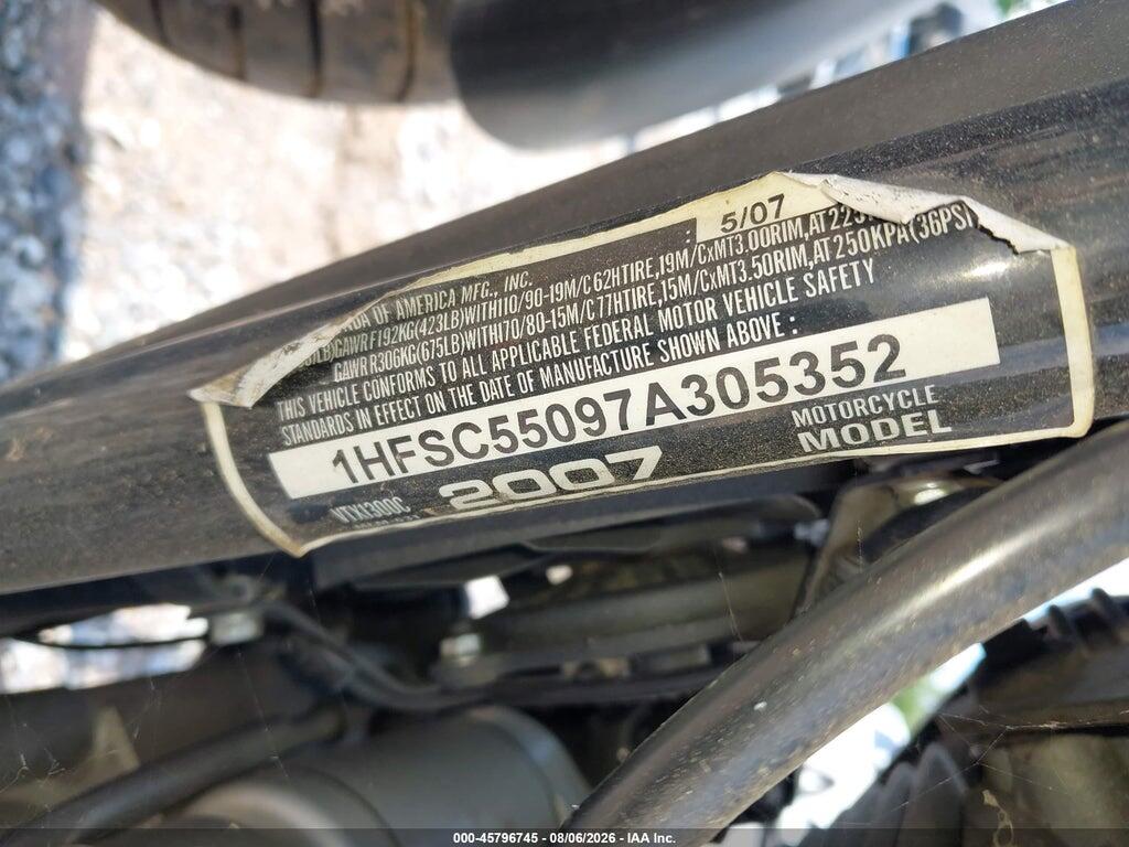 1HFSC55097A305352 2007 HONDA VTX1300 photo no. 10