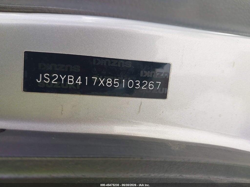 JS2YB417X85103267 2008 SUZUKI SX4 photo no. 9