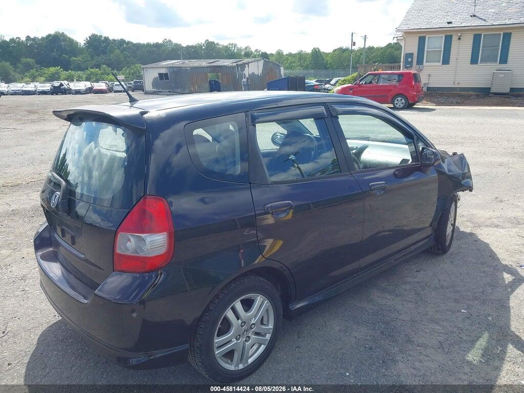 JHMGD38658S002516 2008 HONDA FIT photo no. 4
