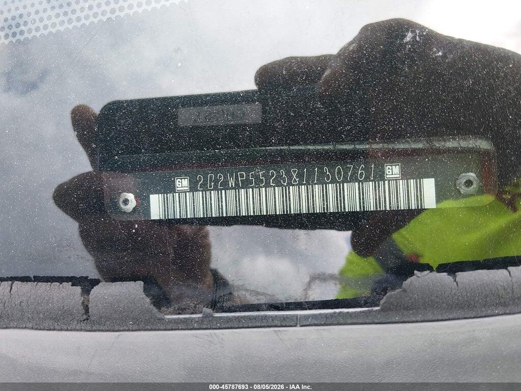 2G2WP552381130761 2008 PONTIAC GRAND PRIX photo no. 9