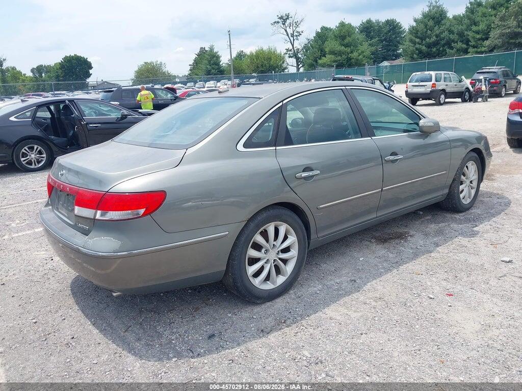 KMHFC46F58A254986 2008 HYUNDAI AZERA photo no. 4