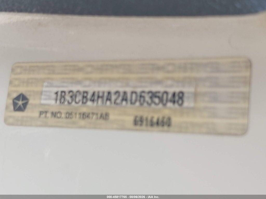 1B3CB4HA2AD635048 2010 DODGE CALIBER photo no. 9