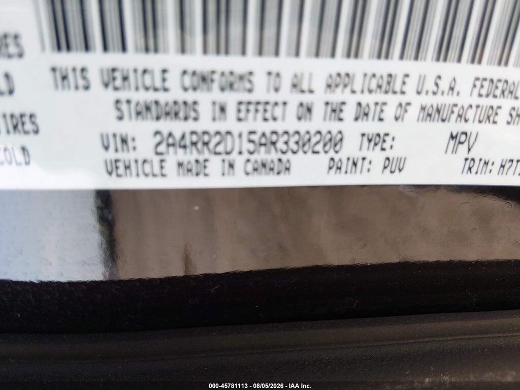 2A4RR2D15AR330200 2010 CHRYSLER TOWN & COUNTRY photo no. 9
