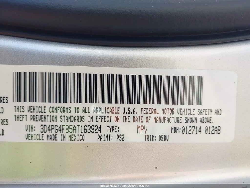 3D4PG4FB5AT163924 2010 DODGE JOURNEY photo no. 9