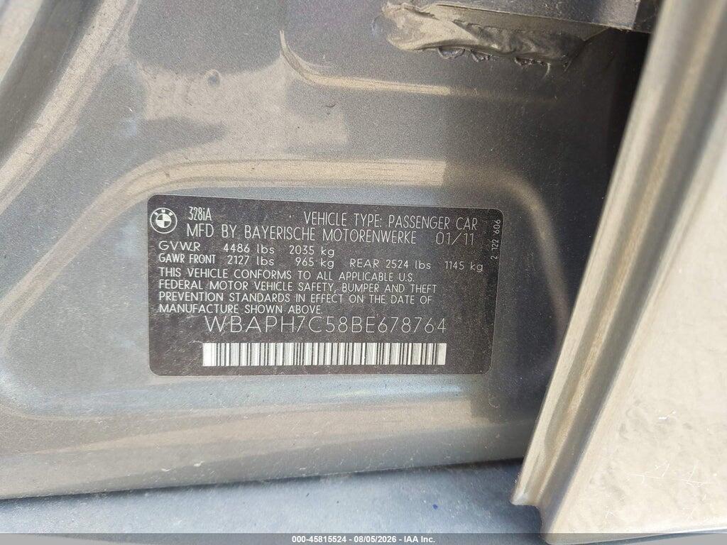 WBAPH7C58BE678764 2011 BMW 328I photo no. 9