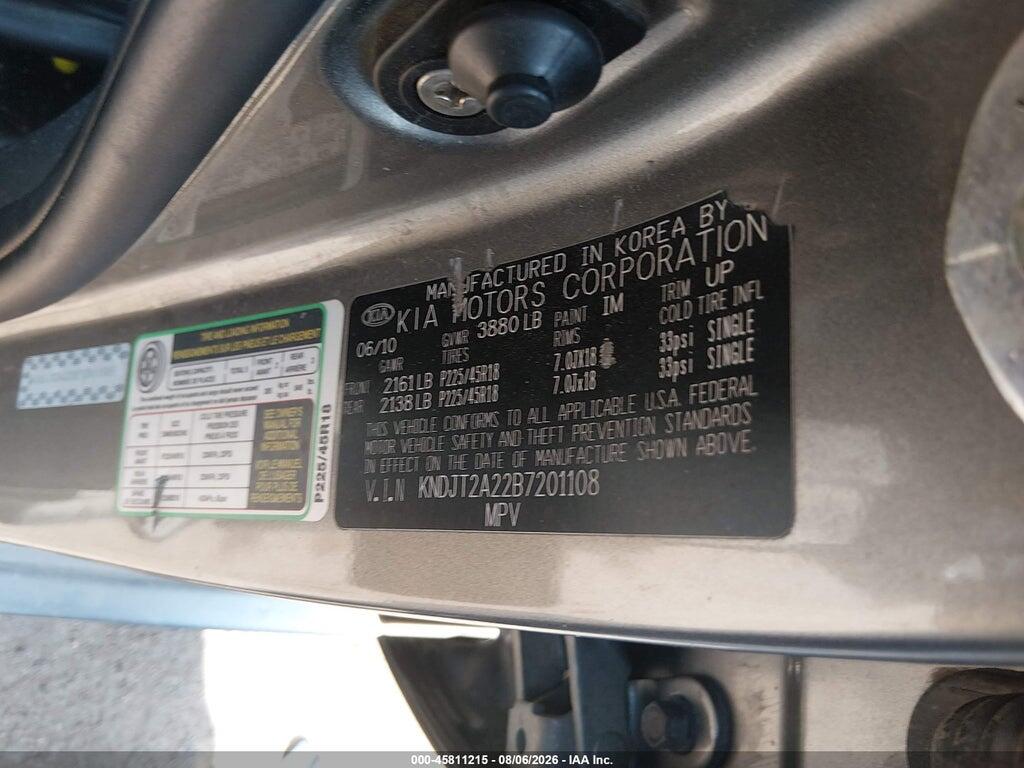 KNDJT2A22B7201108 2011 KIA SOUL photo no. 9