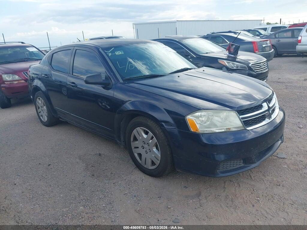 1C3CDZAG1CN327746 2012 DODGE AVENGER photo no. 1