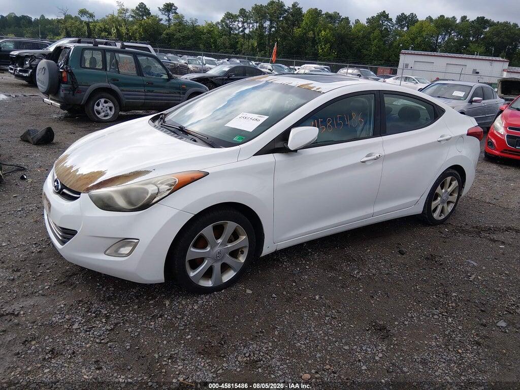 5NPDH4AE2CH090710 2012 HYUNDAI ELANTRA photo no. 2