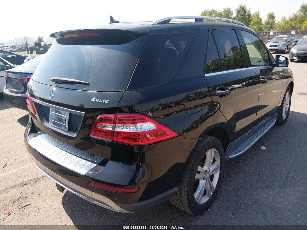 4JGDA5HB8CA068350 2012 MERCEDES-BENZ ML 350 photo no. 4