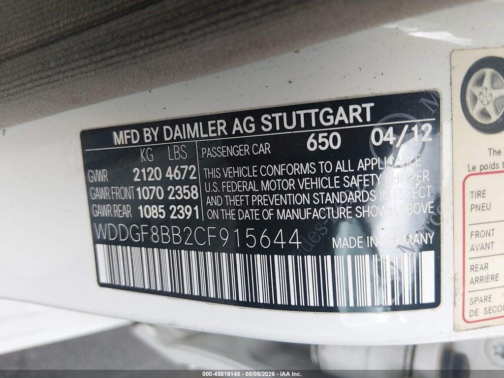 WDDGF8BB2CF915644 2012 MERCEDES-BENZ C 300 photo no. 9