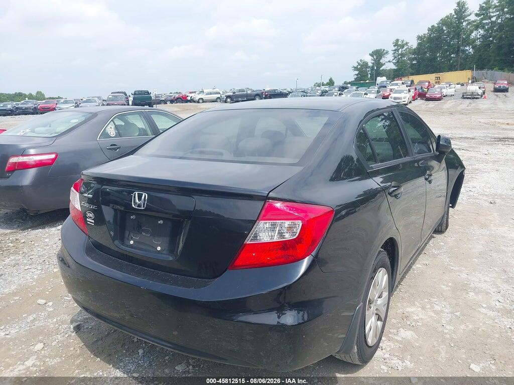 19XFB2F54CE094074 2012 HONDA CIVIC photo no. 4